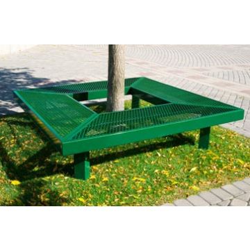 Geometric Mall Bench