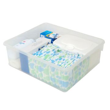 Clear Plastic Storage Bin for Serenity Changing Tables