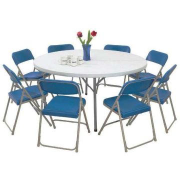 Round Plastic Resin Banquet Folding Tables