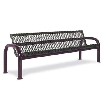 Contour Outdoor Bench with Back