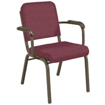 Upholstered Roll Front Chair w/ Arms - (2'' Seat)