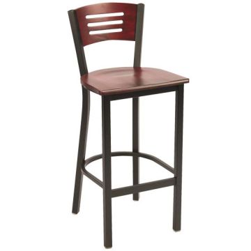 3300 Series Cafe Barstool with Wood Seat and Back by KFI