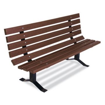 Single-Sided Park Bench with Back
