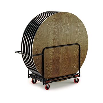 Heavy Duty 60'' or 72'' Round Table Truck w/ Handle