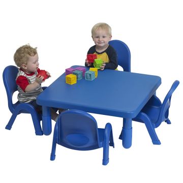 MyValue Set 4 Preschool and Toddler Plastic Table & Chair Set