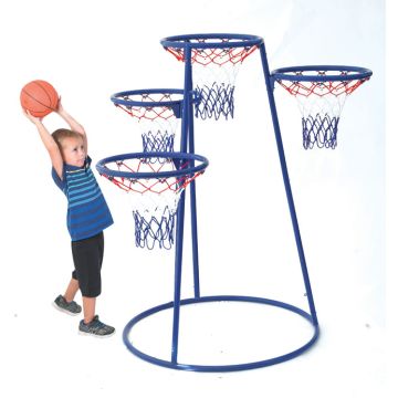 4-Ring Basketball Stand with Storage Bag