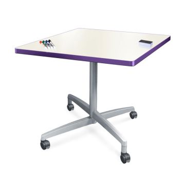 Square Dry Erase Nest and Fold Bar Height Café Tables