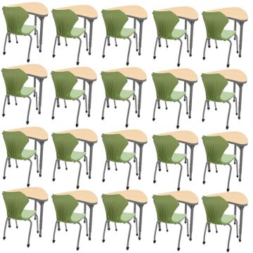 Classroom Set - 20 Chevron Desks & Chairs