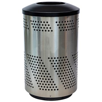 Arena 51-Gallon Receptacle w/ Stainless Steel Finish