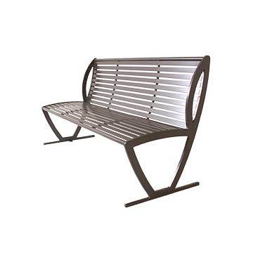 Augusta Outdoor Bench with Back