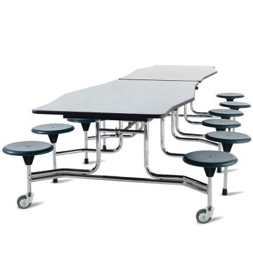 Avant Series Cafeteria Tables w/ 12 round Stools
