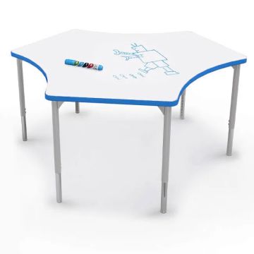 Hierarchy CogNitiv Standing Height Dry Erase Activity Table (64.6" W x 56.5" D)