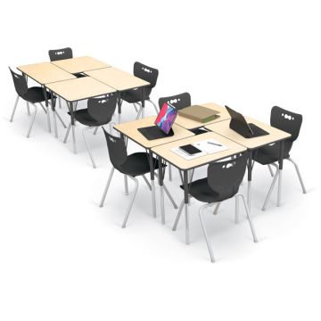 Essentials Rectangle Desk & Hierarchy Chair Packages
