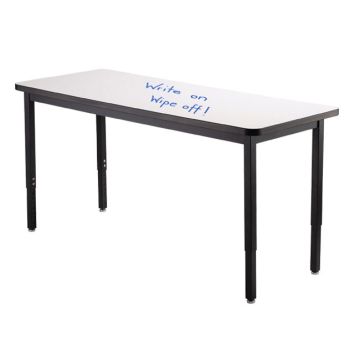 Height Adjustable Dry Erase Utility Tables