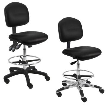Vinyl Office Task Stools
