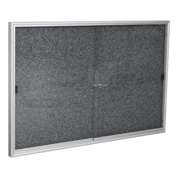 Indoor Enclosed Bulletin Board w/ Sliding Glass Doors