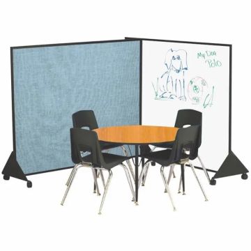 Display Divider Panels Vinyl Tackboard and White Markerboard