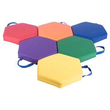 Vinyl Floor Cushions (Set of 6)