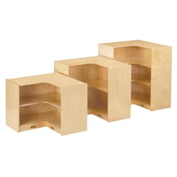 Birch Mobile Corner Storage Units