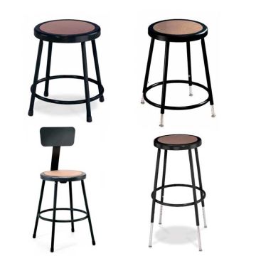 Black Frame Steel Stools