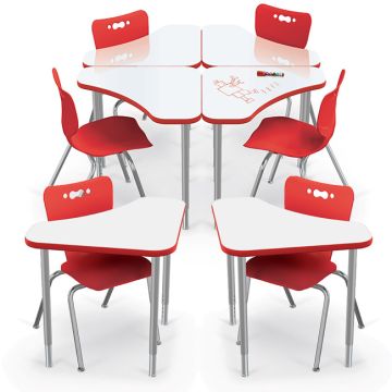 Boomerang Dry Erase Desk & Hierarchy Chair Packages