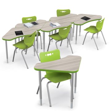 Boomerang Desk & Hierarchy Chair Packages