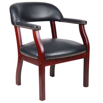 Button Tufted Captain's Guest Chair