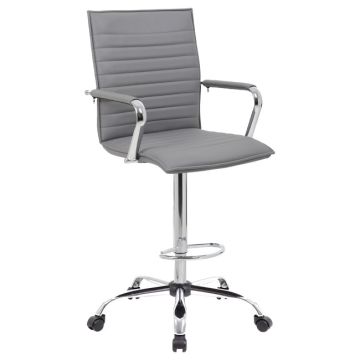 Ribbed Vinyl Drafting Stool
