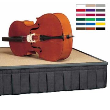 Box Pleat Skirting for Portable Stages
