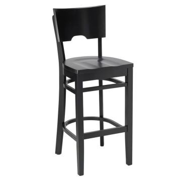 BR4311 Cafe Stool w/ Wood Seat