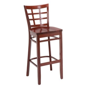 BR4317 Cafe Stool w/ Wood Seat