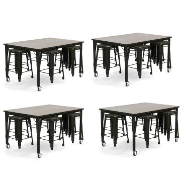 Brainstorm Laminate Workbench Table & Stool Package Sets