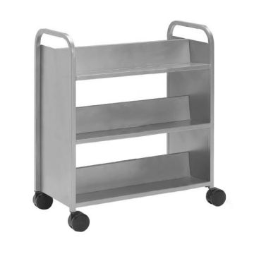 All Welded Buffalo Booktruck w/ 6 Slanted Shelves