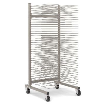 Art Drying Rack w/ 35 Trays & Casters
