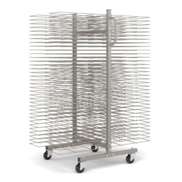 Art Drying Rack w/ 70 Trays & Casters