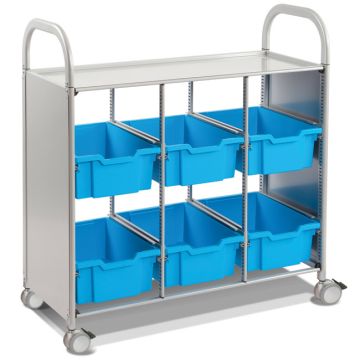 Callero Silver Library Cart