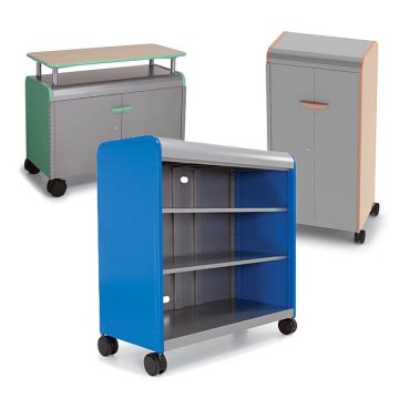 Cascade Storage Cabinets with Shelves