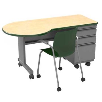 Cascade Teacher P-Top Desk