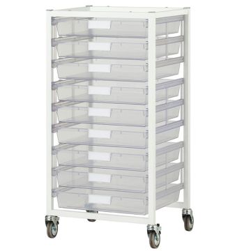Antimicrobial Wide Nimble Tower Cart