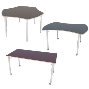 ESTO Adjustable Height Activity Tables w/ FENIX Top & Sealed Edge 