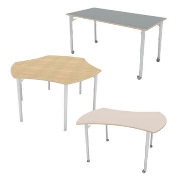 ESTO Adjustable Height Activity Tables w/ HPL Top & Sealed Edge 