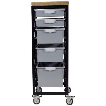 StorWerks Single Tower Mobile Workbench w/ShopTop & 5 StorSystem Trays