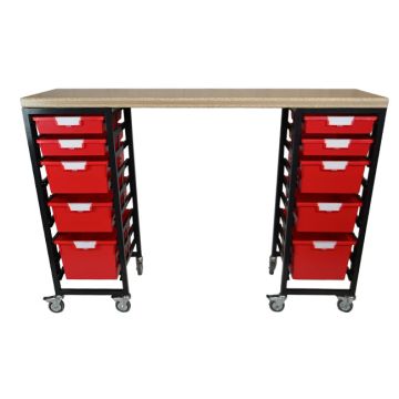 StorWerks Mobile Workbench w/ShopTop & 10 StorSystem Trays
