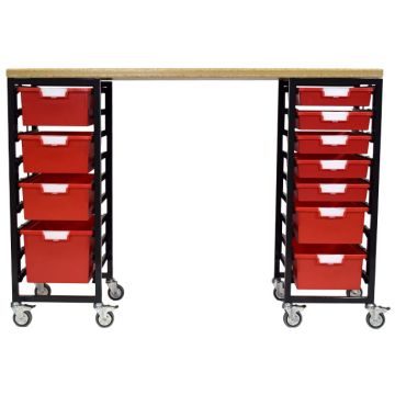 StorWerks Mobile Workbench w/ShopTop & 11 StorSystem Trays