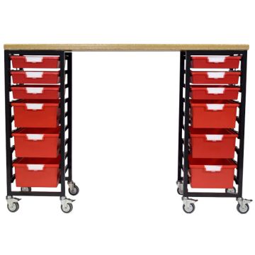StorWerks Mobile Workbench w/ShopTop & 12 StorSystem Trays