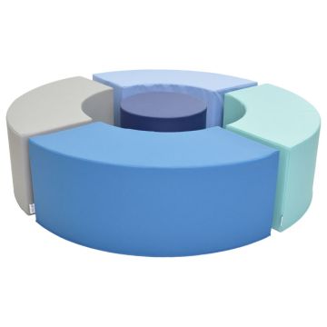 Tranquility 5-Piece Curve Seating Ottoman Set