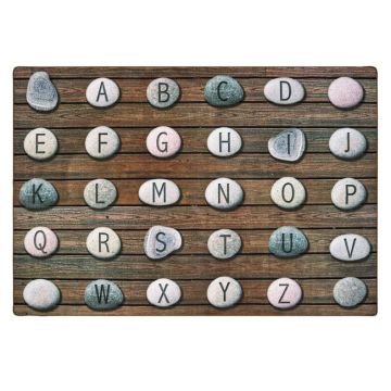 Alphabet Stones Seating Rug (6' x 9' Rectangle)