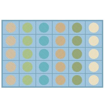 Calming Colors Open Seating Rug (8' x 12')