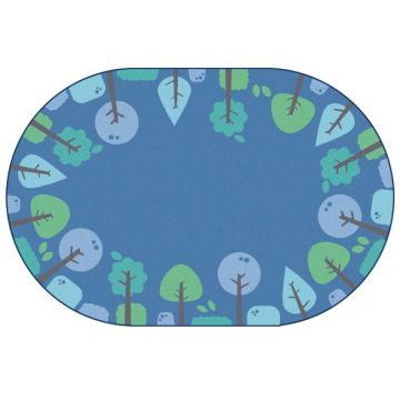 KIDSoft Tranquil Trees Rug (7'6" x 12' Oval)