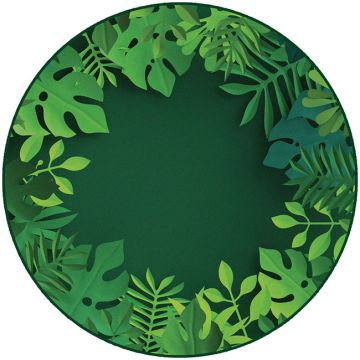 Tropical Paradise Nature Inspired Carpet (6' Round)